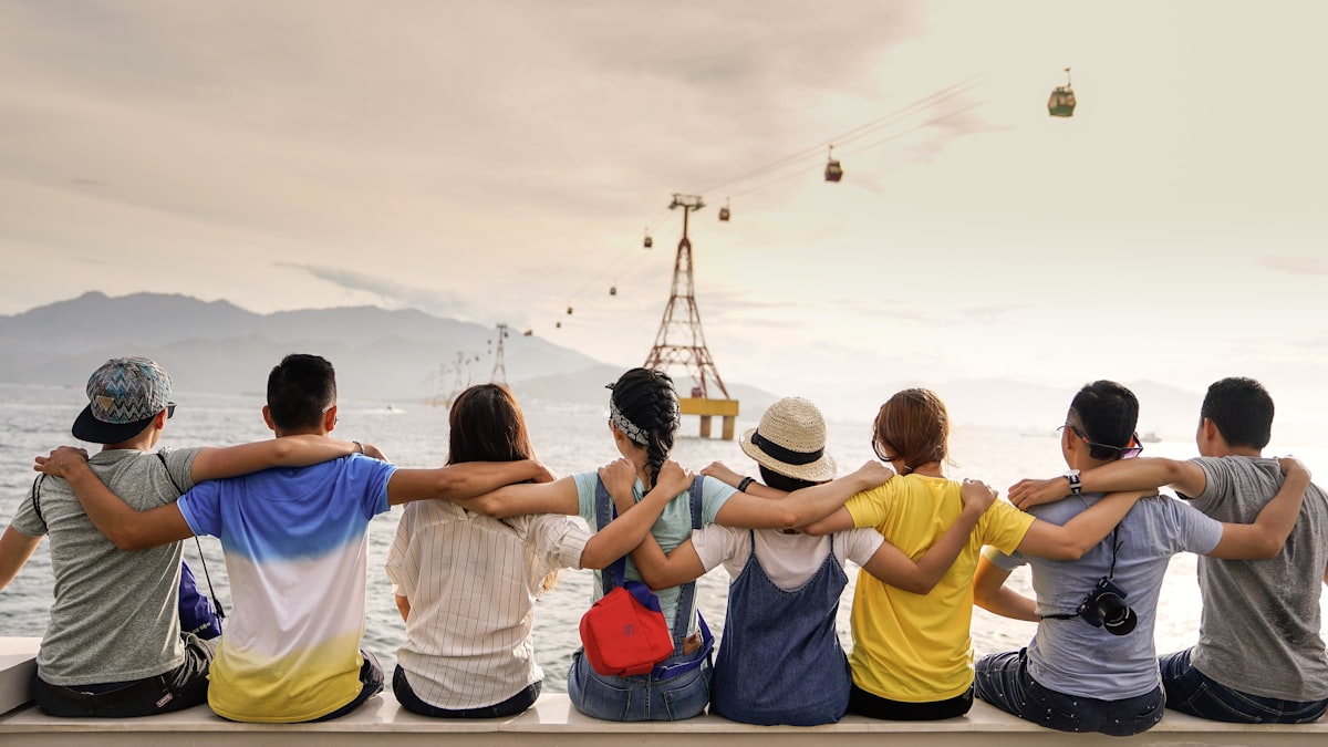 People connected across distance